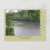 Rainy day Along the Delaware River Briefkaart (Voorkant)