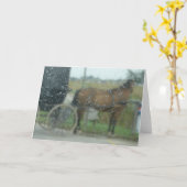 Rainy Day Amish Kaart (Gele Bloem)