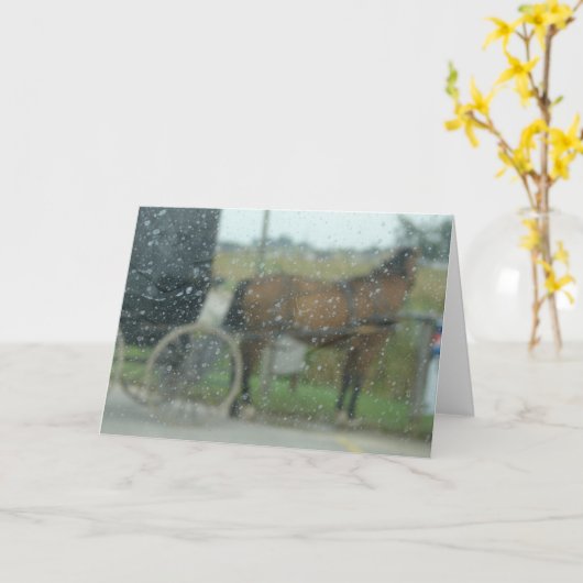 Rainy Day Amish Kaart (Gele Bloem)