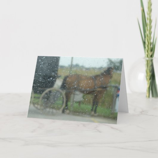 Rainy Day Amish Kaart (Voorkant)