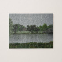 Rainy Day bij het meer van Jigzaag Puzzle