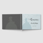 Rainy Day Blue Charro Silhouette Quinceanera Gastenboek (Volledig)