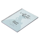 Rainy Day Blue Charro Silhouette Quinceanera Notitieboek (Linkerzijde)