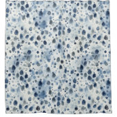 Rainy Day Blue Douchegordijn (Voorkant)