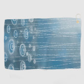 Rainy Day Blue Golfhanddoek (Horizontaal)