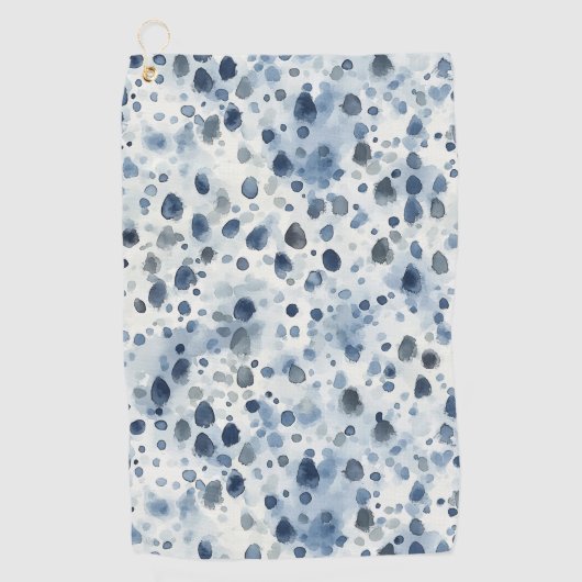 Rainy Day Blue Golfhanddoek (Voorkant)