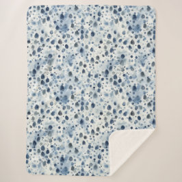 Rainy Day Blue Sherpa Deken