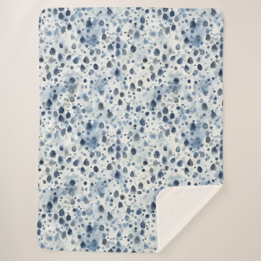 Rainy Day Blue Sherpa Deken (Voorkant)