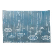 Rainy Day Blue Weather Kussensloop (Achterkant-Rechts)