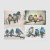 Rainy Day Blues Tissuepapier (Voorkant)