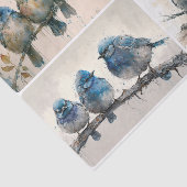 Rainy Day Blues Tissuepapier (Detail)