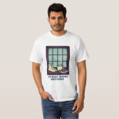Rainy Day Book Lover Comfort T-shirt (Voorkant volledig)