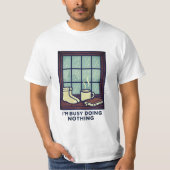 Rainy Day Book Lover Comfort T-shirt (Voorkant)