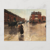 Rainy Day, Boston door Childe Hassam Feestdagenkaart (Voorkant)