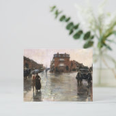 Rainy Day, Boston van Frederick Childe Hassam Briefkaart (Staand voorkant)