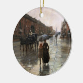 Rainy Day, Boston van Frederick Childe Hassam Keramisch Ornament (Links)