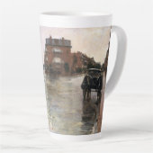 Rainy Day, Boston van Frederick Childe Hassam Latte Mok (Rechterhoek)