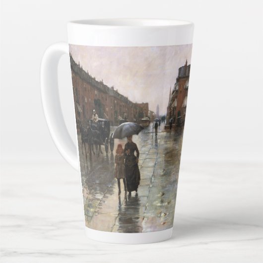 Rainy Day, Boston van Frederick Childe Hassam Latte Mok (Linkerhoek)