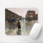 Rainy Day, Boston van Frederick Childe Hassam Muismat (Met muis)