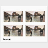 Rainy Day, Boston van Frederick Childe Hassam Rechthoekige Sticker (Vel)