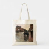 Rainy Day, Boston van Frederick Childe Hassam Tote Bag (Achterkant)