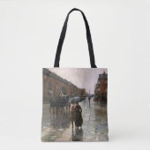 Rainy Day, Boston van Frederick Childe Hassam Tote Bag (Voorkant)