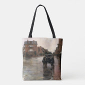 Rainy Day, Boston van Frederick Childe Hassam Tote Bag (Achterkant)