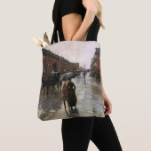 Rainy Day, Boston van Frederick Childe Hassam Tote Bag (Dichtbij)