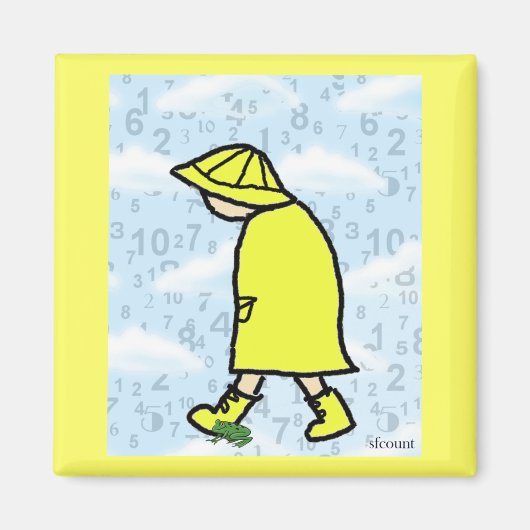 Rainy Day Boy Magneet (Voorkant)