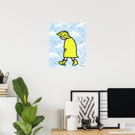 Rainy Day Boy print (Thuiskantoor)