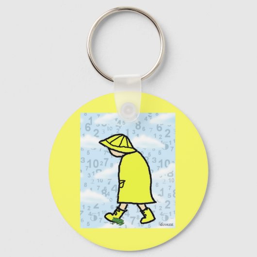 Rainy Day Boy Sleutelhanger (Voorkant)