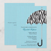 Rainy Day Bridal Shower Uitnodiging (Voorkant / Achterkant)