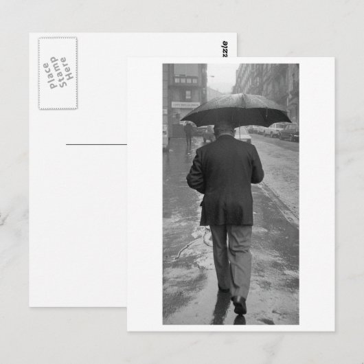 Rainy day briefkaart (Voorkant / Achterkant)