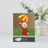 Rainy Day Briefkaart (Staand voorkant)