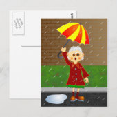 Rainy Day Briefkaart (Voorkant / Achterkant)