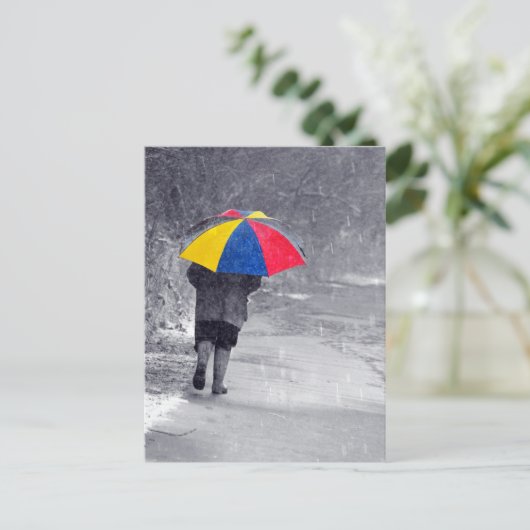 Rainy Day Briefkaart (Staand voorkant)