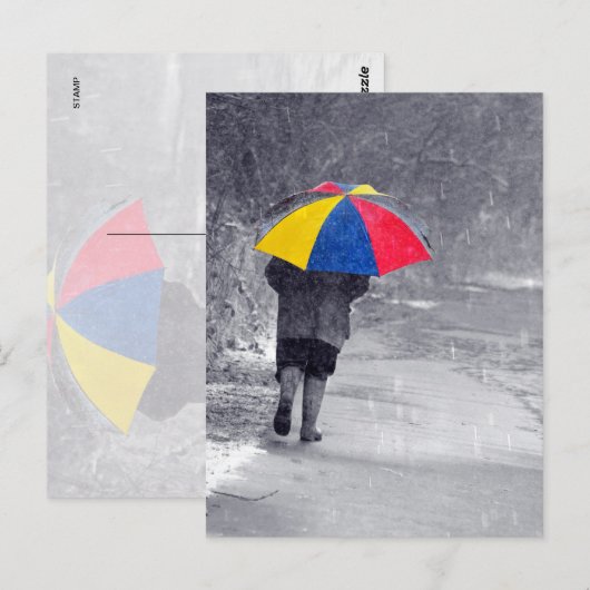 Rainy Day Briefkaart (Voorkant / Achterkant)