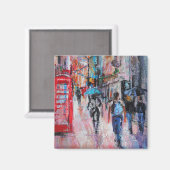 Rainy Day Carnaby Street Magneet (Voorkant / Achterkant)