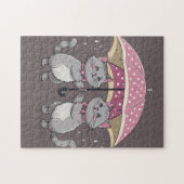 Rainy Day Cat Friends Legpuzzel (Horizontaal)