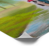 RAINY DAY COUPLE UMBRELLA PAINTING POSTER (Hoek)