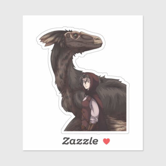 Rainy Day Dinosaur Sticker (Vel)