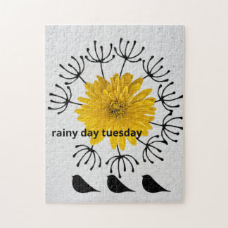 Rainy Day Dinsdag Garden Foto Kunst Jigzaag Puzzle Legpuzzel