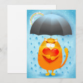 Rainy Day Feestdagenkaart (Voorkant / Achterkant)