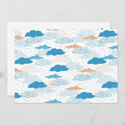 Rainy Day Feestdagenkaart (Voorkant / Achterkant)