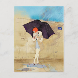 Rainy Day Flower Briefkaart