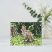 Rainy Day Friends Briefkaart (Staand voorkant)