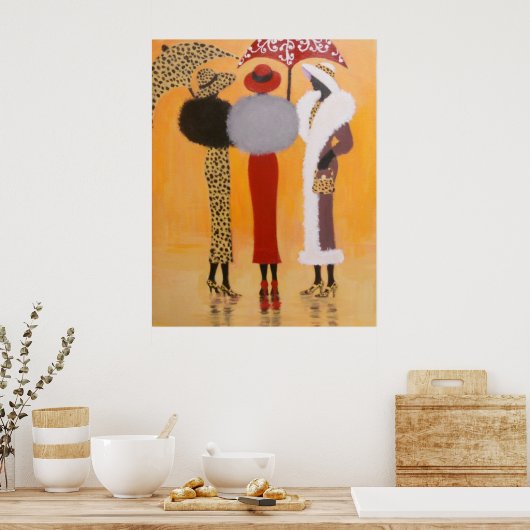 RAINY DAY FRIENDS POSTER (Keuken)