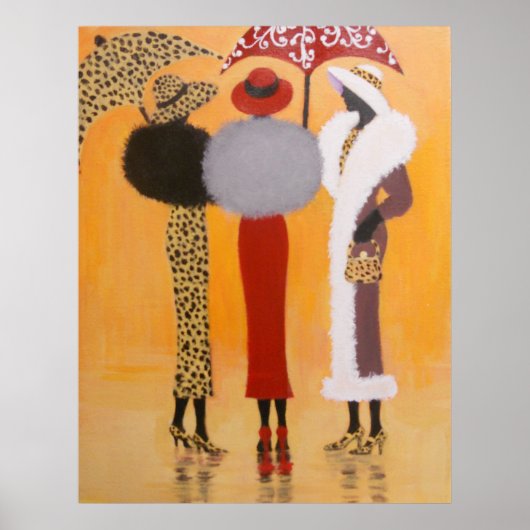 RAINY DAY FRIENDS POSTER (Voorkant)