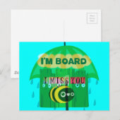 Rainy Day Fun: Het perspectief van een bij. "Ik be Briefkaart (Voorkant / Achterkant)