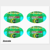 Rainy Day Fun: Het perspectief van een bij. "Ik be Ovale Sticker (Vel)